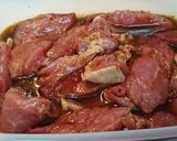 豚もも肉のバジル醤油だれ漬け焼き作り方4写真