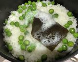 グリーンピースご飯作り方3写真