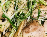 鶏肉と水菜の白ワイン＆バターソース炒め作り方4写真