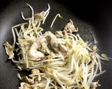 余り物で！豚肉ともやしの卵とじ作り方4写真