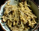 余り物で！豚肉ともやしの卵とじ作り方5写真