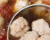 春雨入り肉団子と白菜の中華スープ作り方6写真