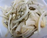 黒酢昆布玉葱×おかかのたぬきトースト作り方1写真
