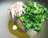 ほうれん草とベーコンのオイルあえ作り方3写真