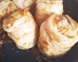 ごぼう入り❗️生姜焼肉巻きお握りに作り方4写真