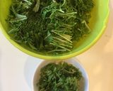 ついでに離乳食⭐️水菜とカニカマで✨作り方1写真