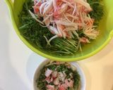ついでに離乳食⭐️水菜とカニカマで✨作り方2写真