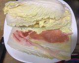 白菜のミルフィーユ カルボナーラソース作り方1写真