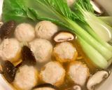 ＊簡単！やわらか鶏団子と春雨のスープ＊作り方4写真