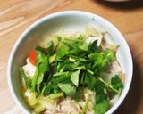 キャベツと鶏肉と鱈のパクチー鍋作り方7写真