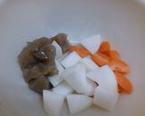 一人鍋で☆鮭あらのかす汁鍋作り方1写真