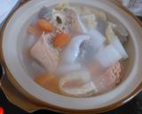 一人鍋で☆鮭あらのかす汁鍋作り方5写真