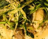 鶏肉と水菜＆ルッコラのバター＆レモン炒め作り方4写真
