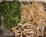 簡単！豚こまもやし豆苗と卵の中華炒め作り方2写真