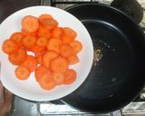蒸し人参グラッセ♪簡単フライパンで作り方4写真