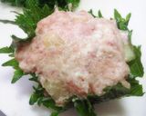 カリふわシャキっ?!大葉の蓮根バーグ作り方3写真