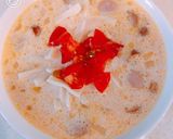 レンジで簡単、トマトクリームリゾット!作り方3写真
