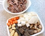 今日は圧力鍋を使って、簡単牛すじ煮込み作り方4写真