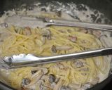 しめじとベーコンのピーカンクリームパスタ作り方5写真