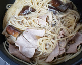 なすの煮浸しリメイク！簡単和風スープスパ作り方4写真