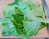 硬いキャベツと焼き茄子のお味噌汁作り方1写真