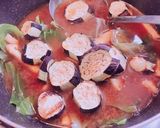 硬いキャベツと焼き茄子のお味噌汁作り方6写真