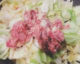 春キャベツとコンビーフの美味しいパスタ作り方4写真