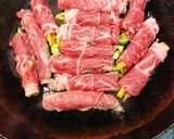 牛巻きと野菜素揚げのキムチ・チーズ作り方5写真