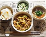 葱じゃが豚玉丼☆蕎麦処風作り方12写真