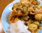 鰹節と大葉入り☆変わり衣の豆腐の天ぷら作り方4写真