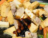鶏肉と厚揚げ＆水菜のオイスターソース炒め作り方3写真