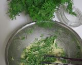 人参葉のお好み焼き作り方1写真