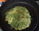 人参葉のお好み焼き作り方2写真