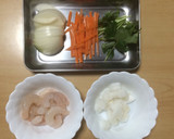 超簡単☆たまごいらずの海鮮かき揚げ丼作り方1写真