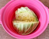 野菜の甘み！春キャベツとチキンのカレー煮作り方3写真