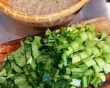 糸こんにゃくと小松菜の炒め物作り方1写真