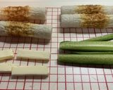 キュウリとベビーチーズの竹輪ピンチョス作り方1写真