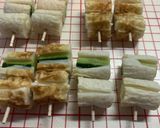 キュウリとベビーチーズの竹輪ピンチョス作り方4写真