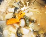 たい採とか体菜(漬け菜汁)煮菜(にな)作り方6写真