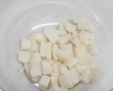 混ぜるだけ！ホワイトチョコもっちーず作り方1写真