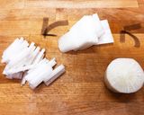 大根とじゃこのごま油炒め作り方1写真