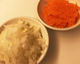 ＊離乳食後期＊にんじんと玉ねぎ牛そぼろ作り方1写真