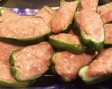 豚挽肉de簡単剥がれないピーマンの肉詰め作り方6写真