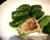 豚挽肉de簡単剥がれないピーマンの肉詰め作り方8写真