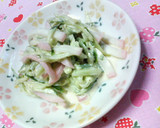✿胡瓜と❀かまぼこの✿柚子マヨ和え作り方3写真