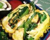 ほうれん草卵とじ☆お好み風作り方6写真