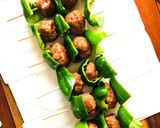 BBQ！ピーマンとミンチのシシケバブ風作り方2写真