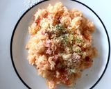 フライパンでトマトリゾット風一人ランチ作り方3写真