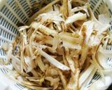 ごぼうと鶏ミンチのガレットお好み焼き風作り方1写真