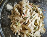 ごぼうと鶏ミンチのガレットお好み焼き風作り方2写真